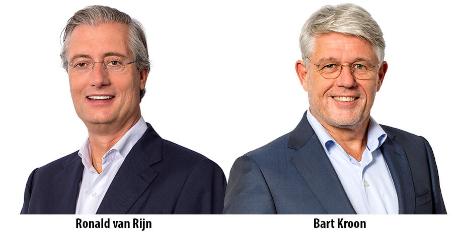 Ronald van Rijn et Bart Kroon côte à côte.